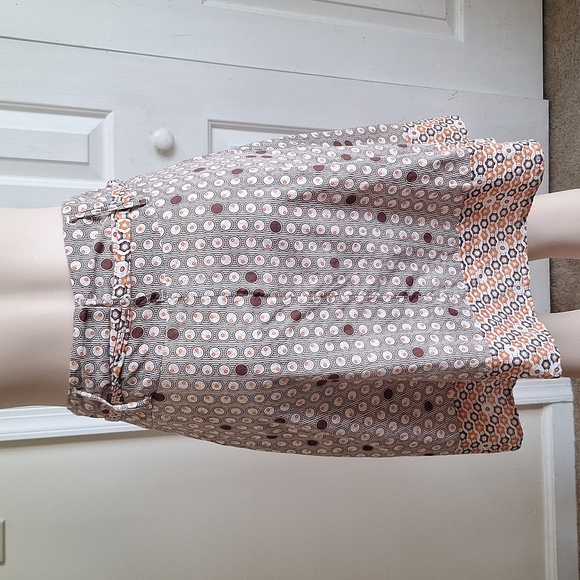 Rue21 A-Line Belted Button Down Skirt Size Small 100% Cotton - Picture 2 of 6